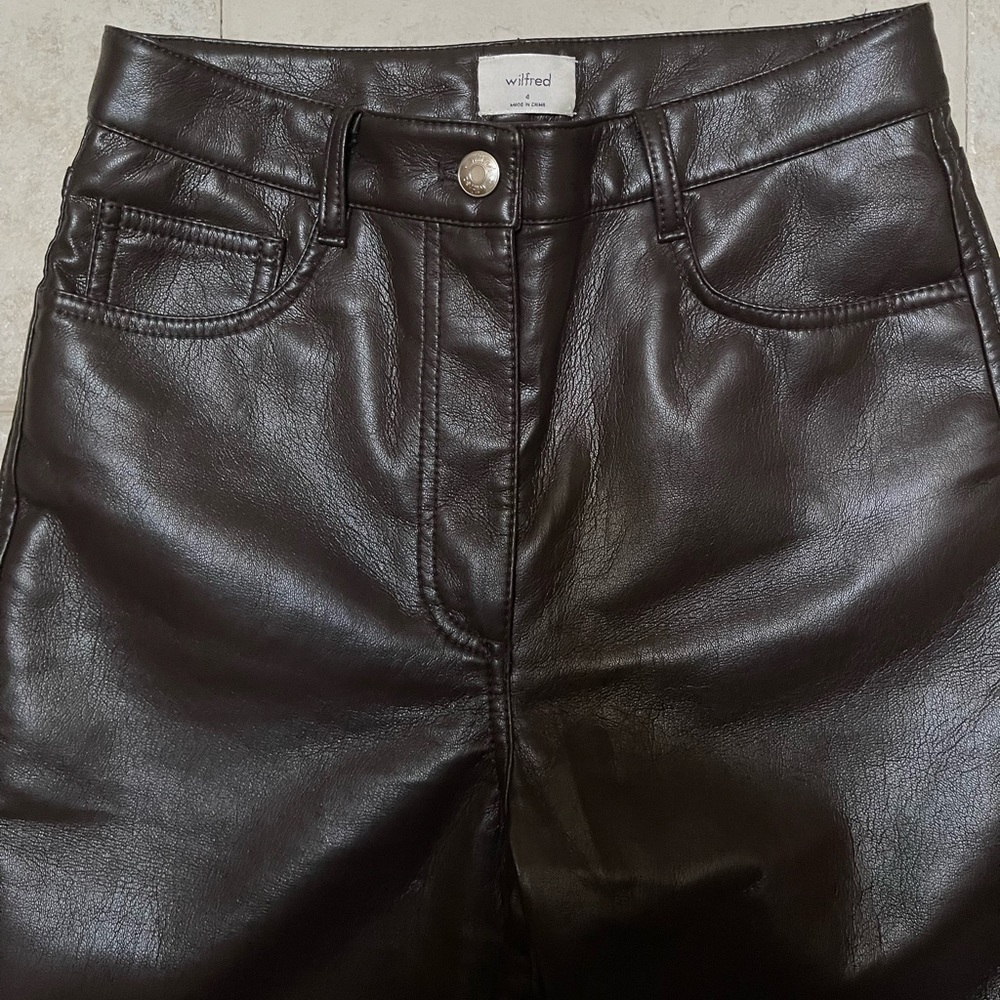 ARITZIA MELINA PANT Rich Mocha Brown NWOT